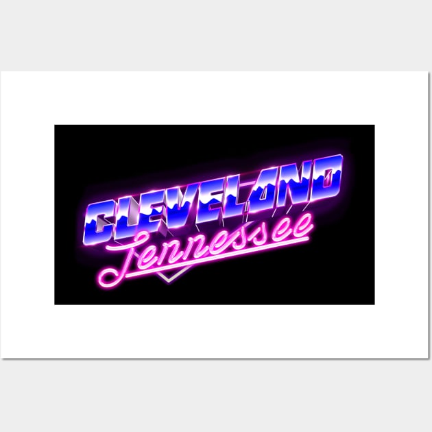 Cleveland Tennessee - 80s Wall Art by BigOrangeShirtShop